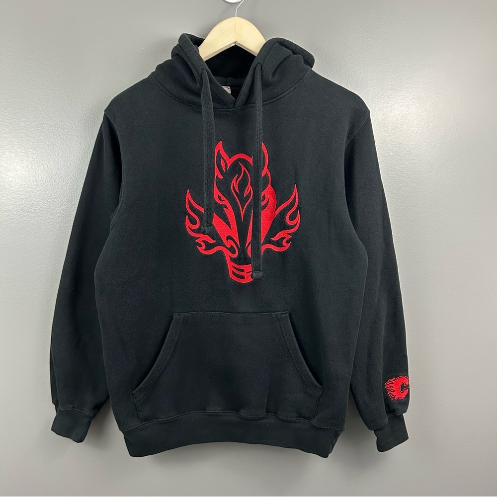 Calgary Flames Blasty Embroidered Sweater Hoodie Size Small - Picture 3 of 13